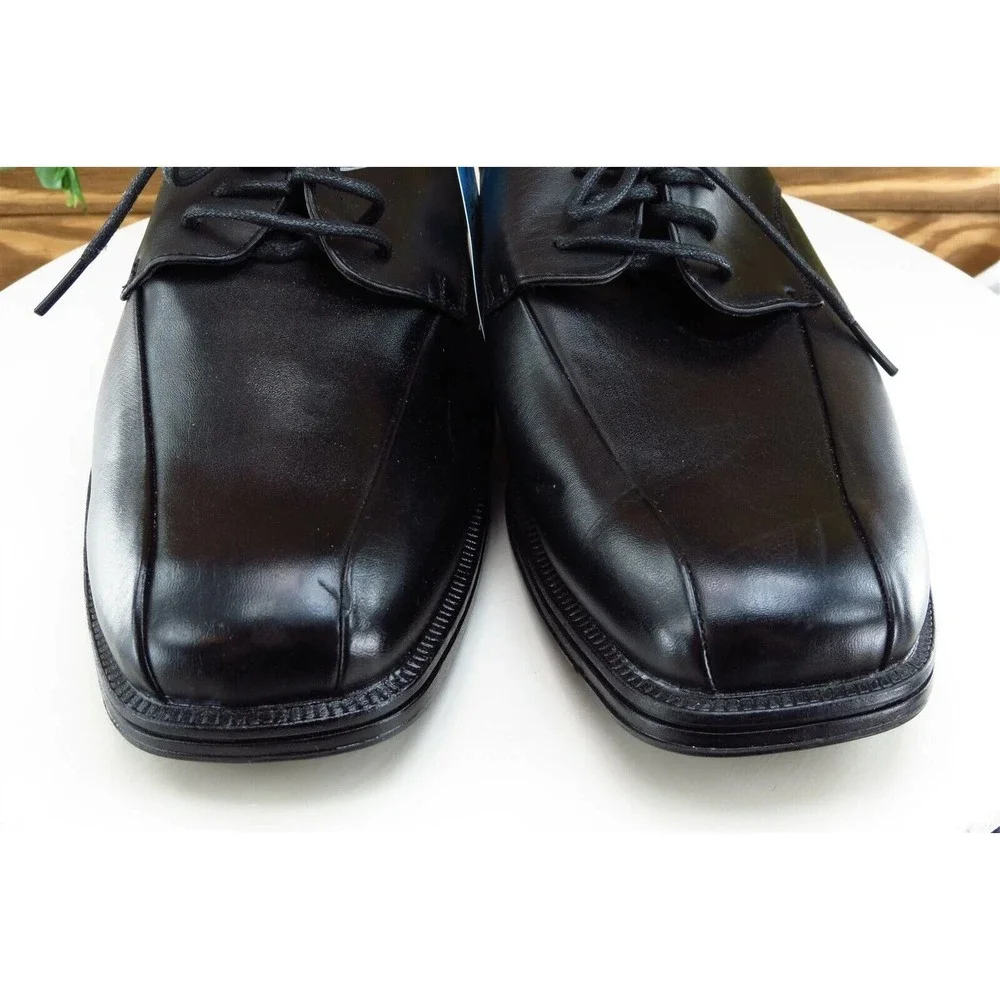 Soft Stags Shoes Sz‎ 9 W Black Derby Oxfords Leather Men Cole